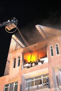 15.10.2010 (BP101015-01) Dresden - Brand im Gstehaus der TU Dresden - 57 Gste evakuiert